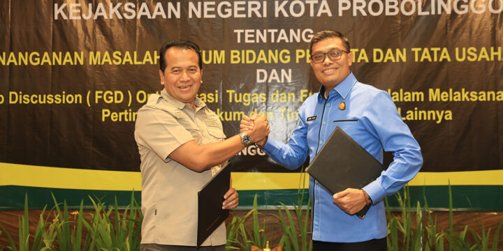 Pemkot dan Kejari Kota Probolinggo Teken Kerjasama Bidang Hukum Perdata dan PTUN