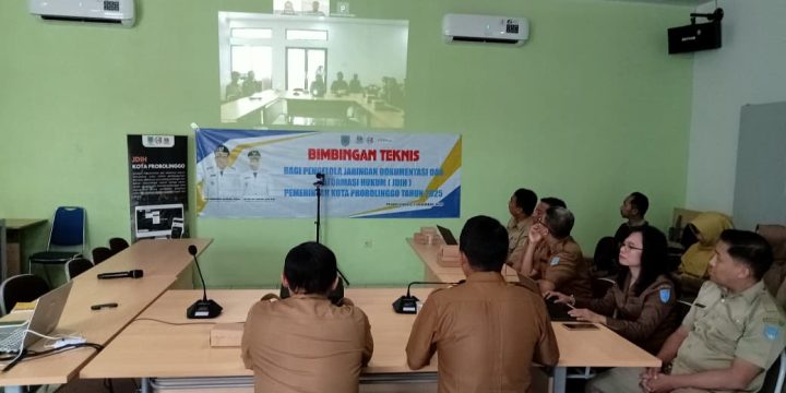 BIMBINGAN TEKNIS BAGI PENGELOLA JARINGAN DOKUMENTASI  DAN INFORMASI HUKUM  PEMERINTAH KOTA PROBOLINGGO TAHUN 2025